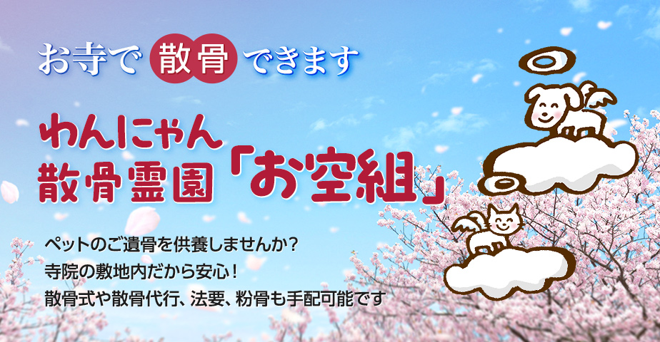 わんにゃん散骨霊園「お空組」